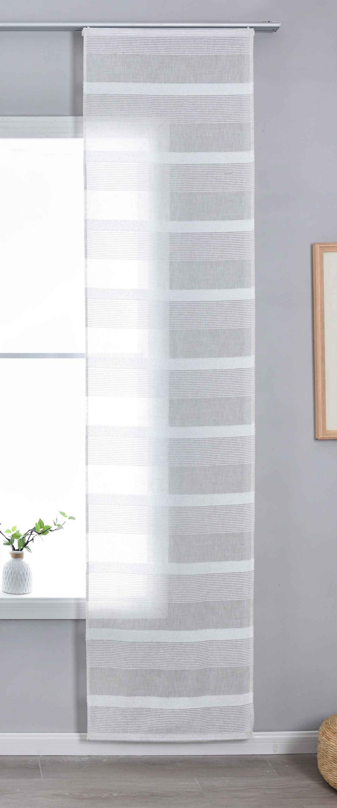 SCHIEBEVORHANG »Halle« HxB 245x60 cm Natur - Naturfarben, Textil (60/245cm) - Gardinenbox