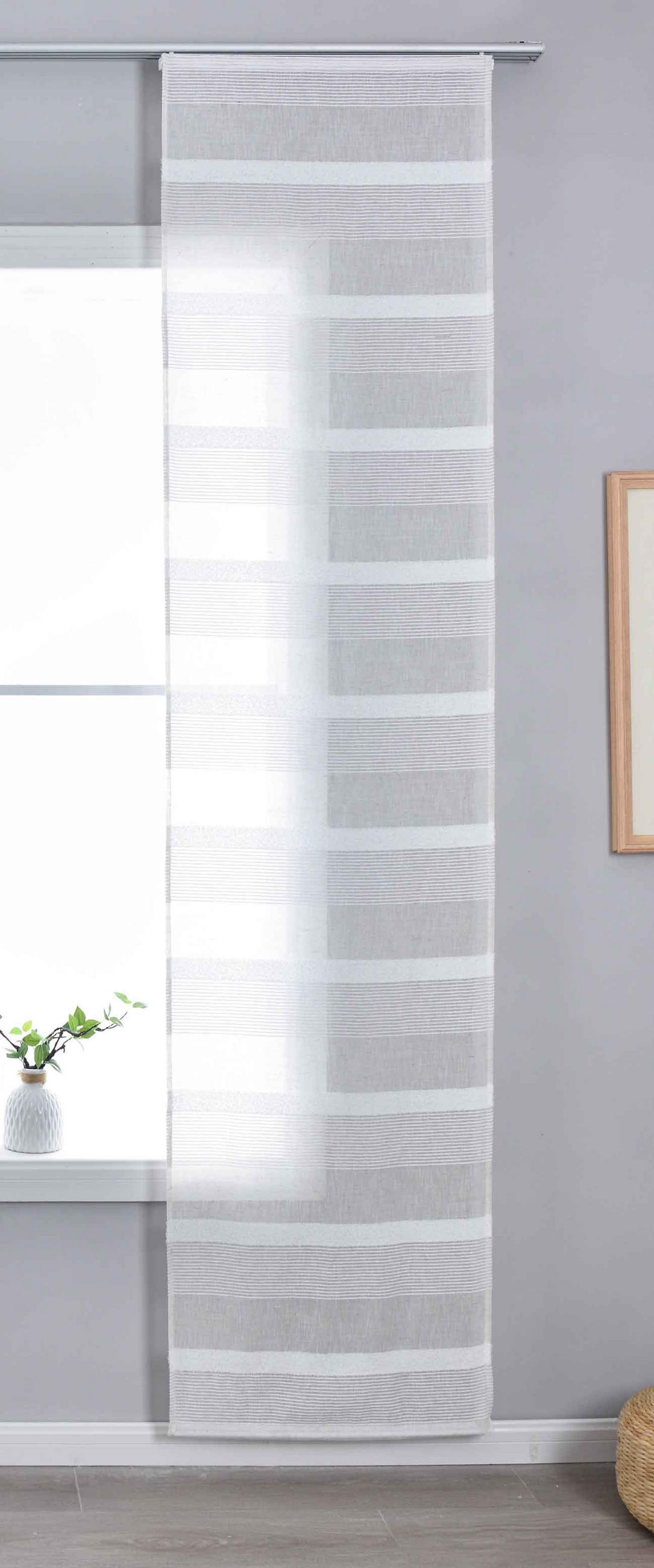 SCHIEBEVORHANG »Halle« HxB 245x60 cm Natur - Naturfarben, Textil (60/245cm) - Gardinenbox
