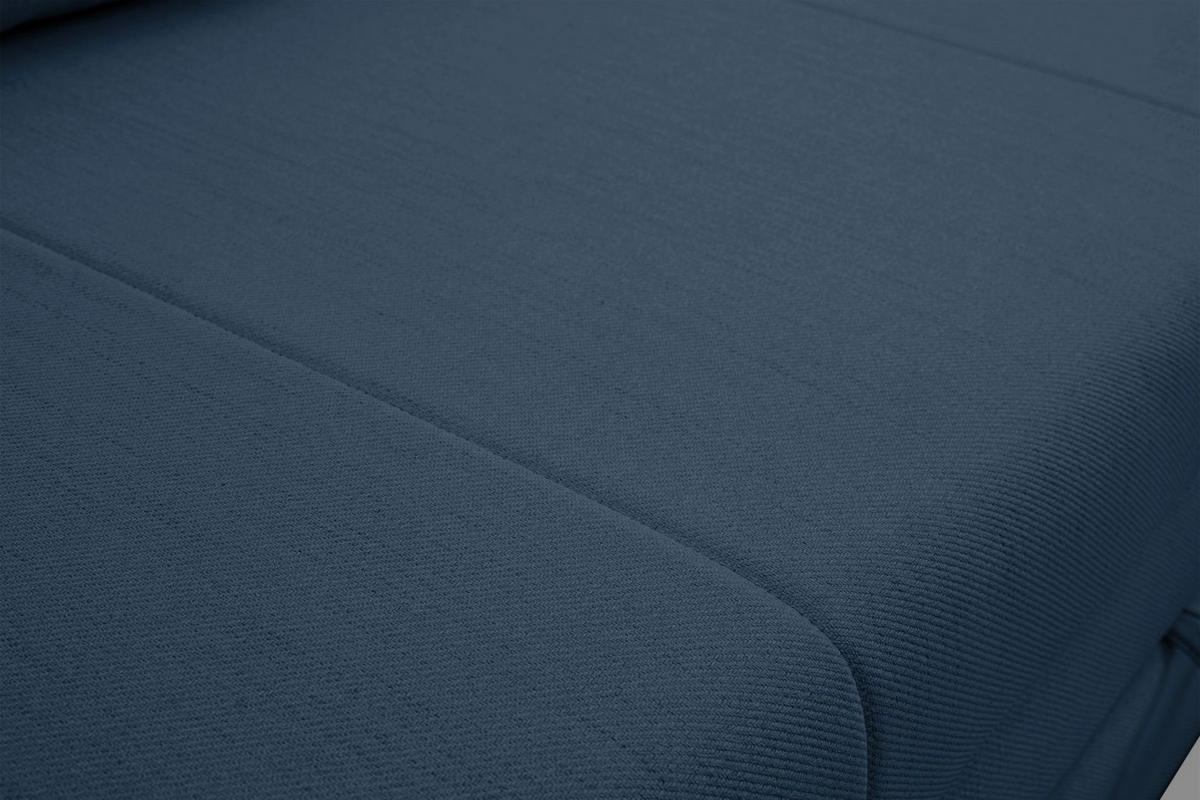 SCHLAFSOFA Diego dunkelblau - Schwarz/Dunkelblau, Kunststoff/Textil (221/90/91cm) - Selsey