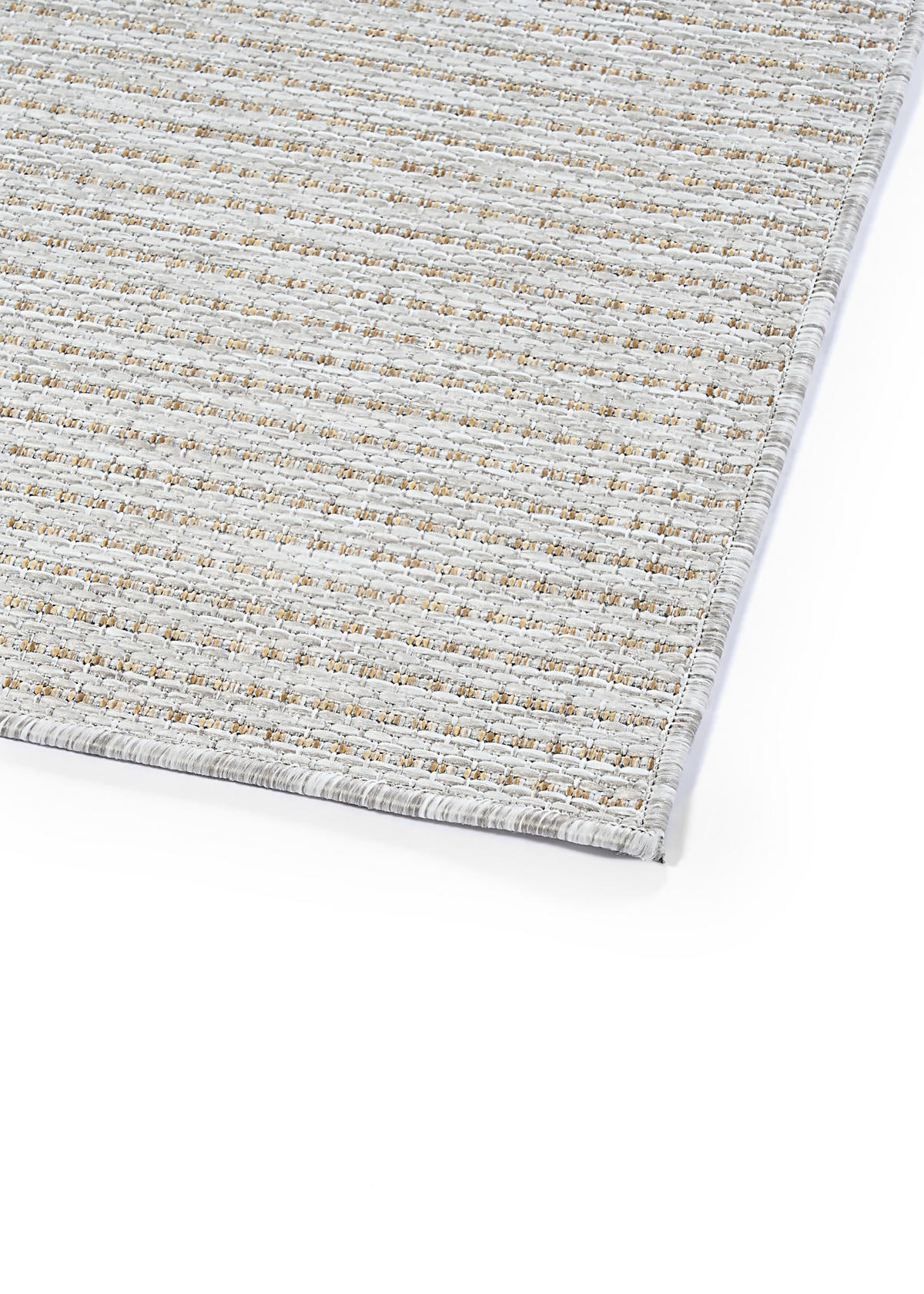 TAPISO YUCANA Grau Outdoor Teppich Flachgewebe 80/150 cm - Grau, Textil (80/150cm) - Tapiso