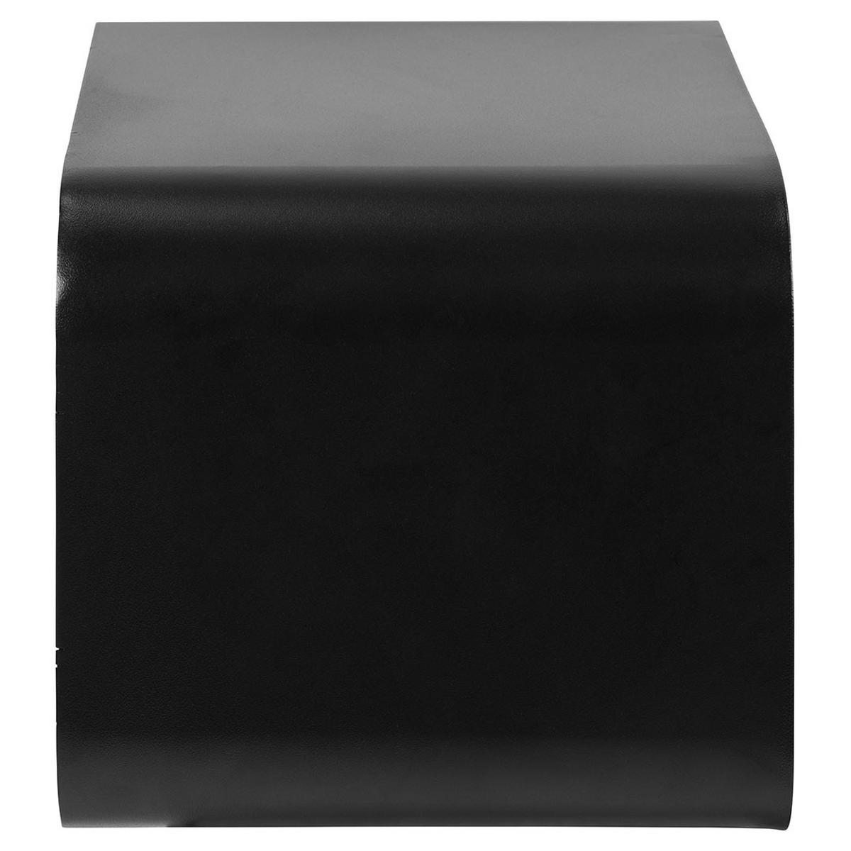 NACHTTISCH, Joliet, Schwarz, Stahl, 35 x 25 x 23 cm - Schwarz, Metall (35/23/25cm) - ebuy24