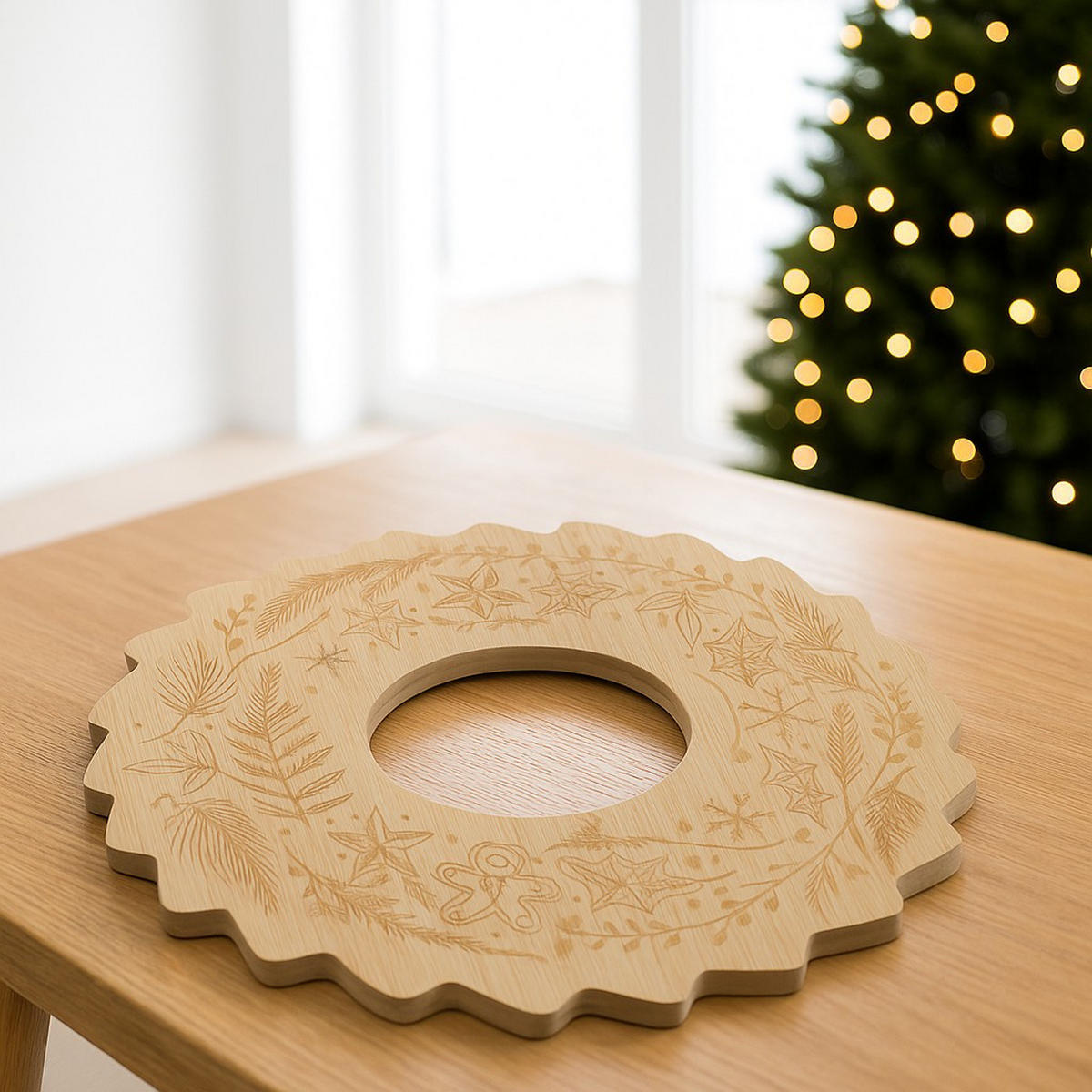 BAMBUSTABLETT Bellune Ø 30 cm - Braun, Naturmaterialien (30/1.2/30cm) - Excellent Houseware