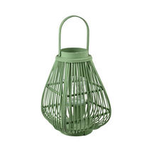 LUCERNA Lucie zelená 24/24/51 cm prútená - zelená, drevo (24/51/24cm) - Mondex