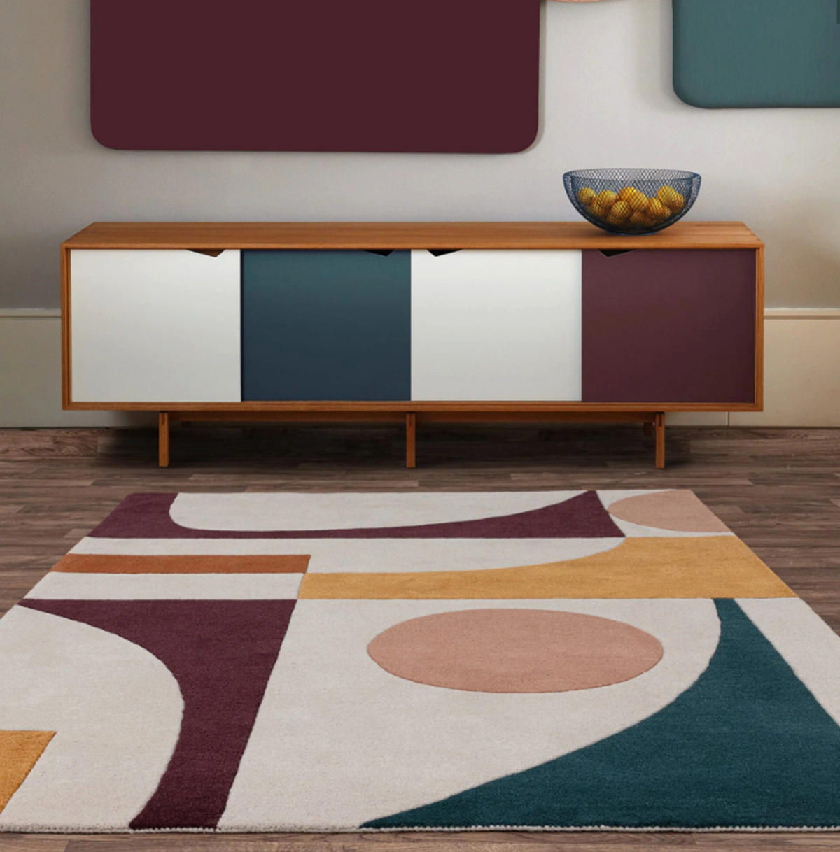 TEPPICH handgetuftet MINGLE Mehrfarbig 160 x 230 cm - Multicolor, Naturmaterialien (160/230cm) - Novatrend