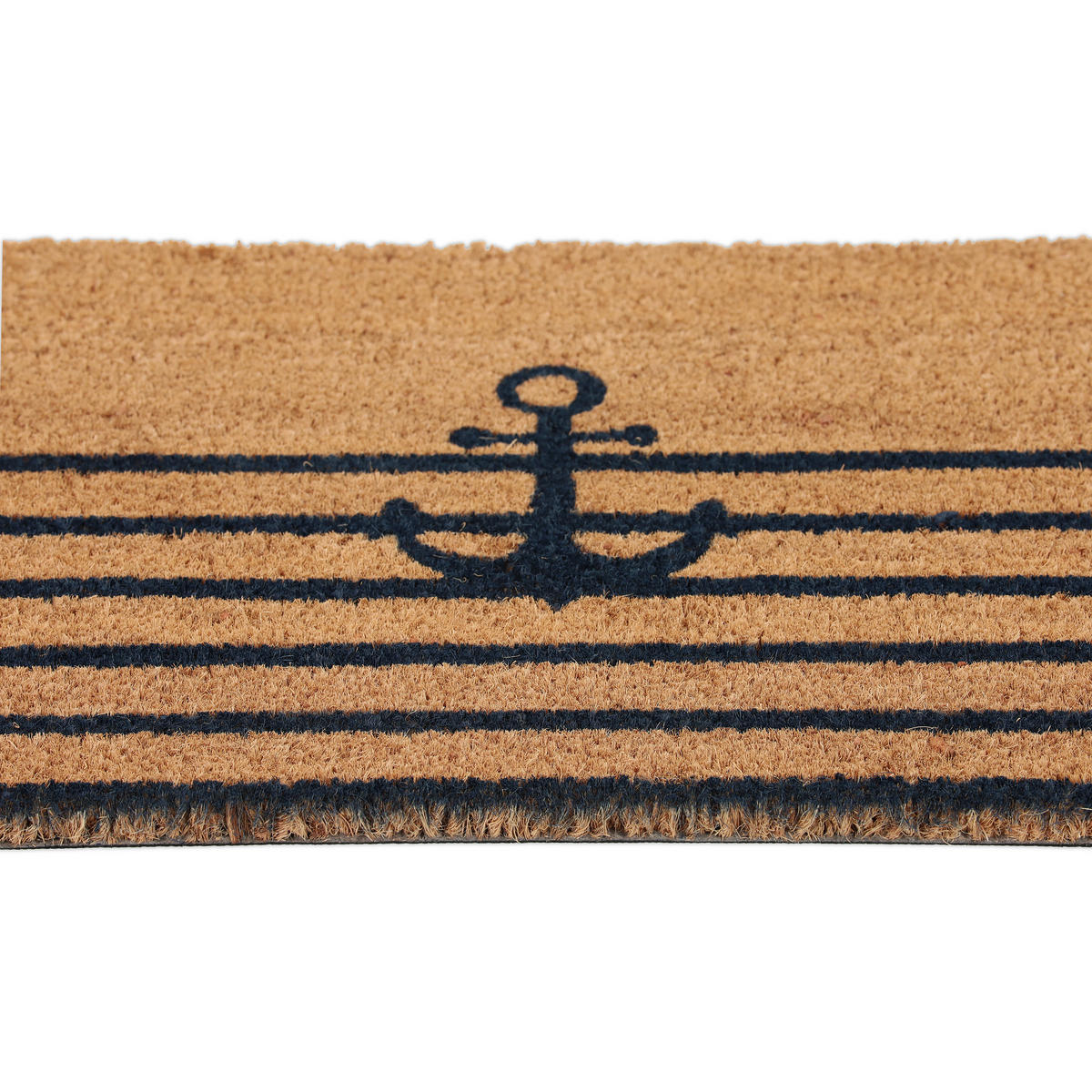 FUSSMATTE - Hellbraun, Kunststoff/Textil (60/40cm) - Relaxdays