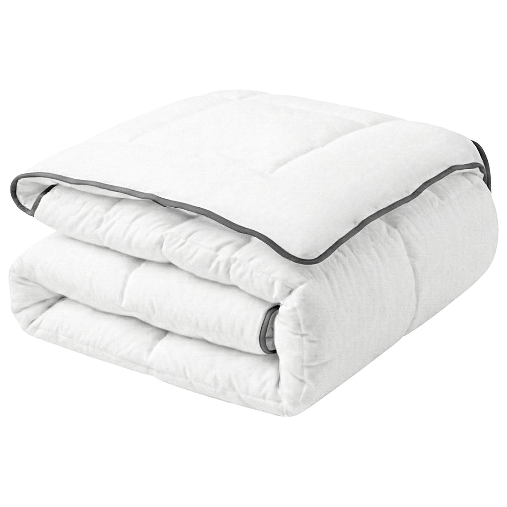 PŘIKRÝVKA Mikrofaser Středně teplá 135/200 cm Howerla - bílá, textil (200/135cm) - Beliani