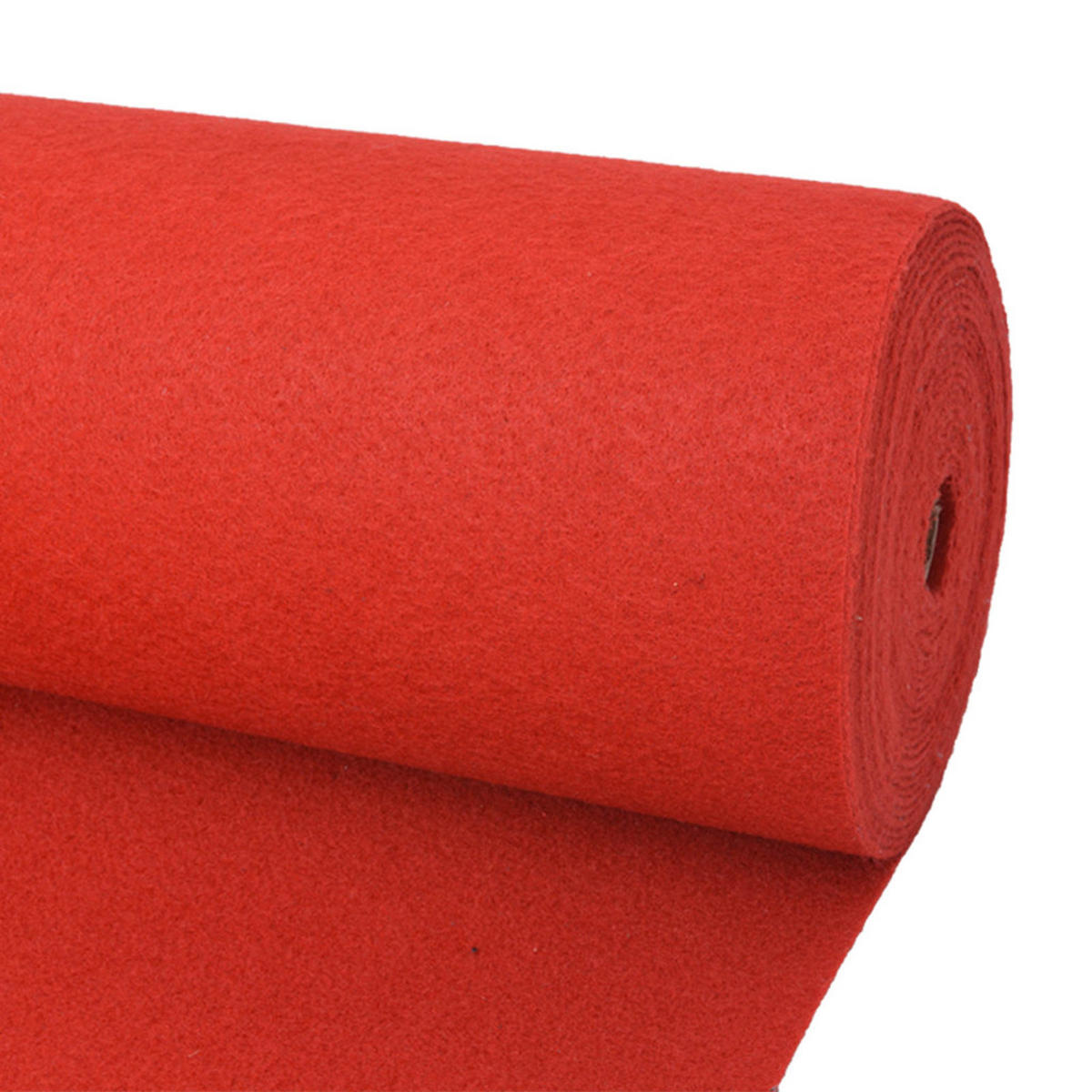 TEPPICH Uni Rot 1/24 M Stoff - Rot, Textil (100/2400cm) - vidaXL