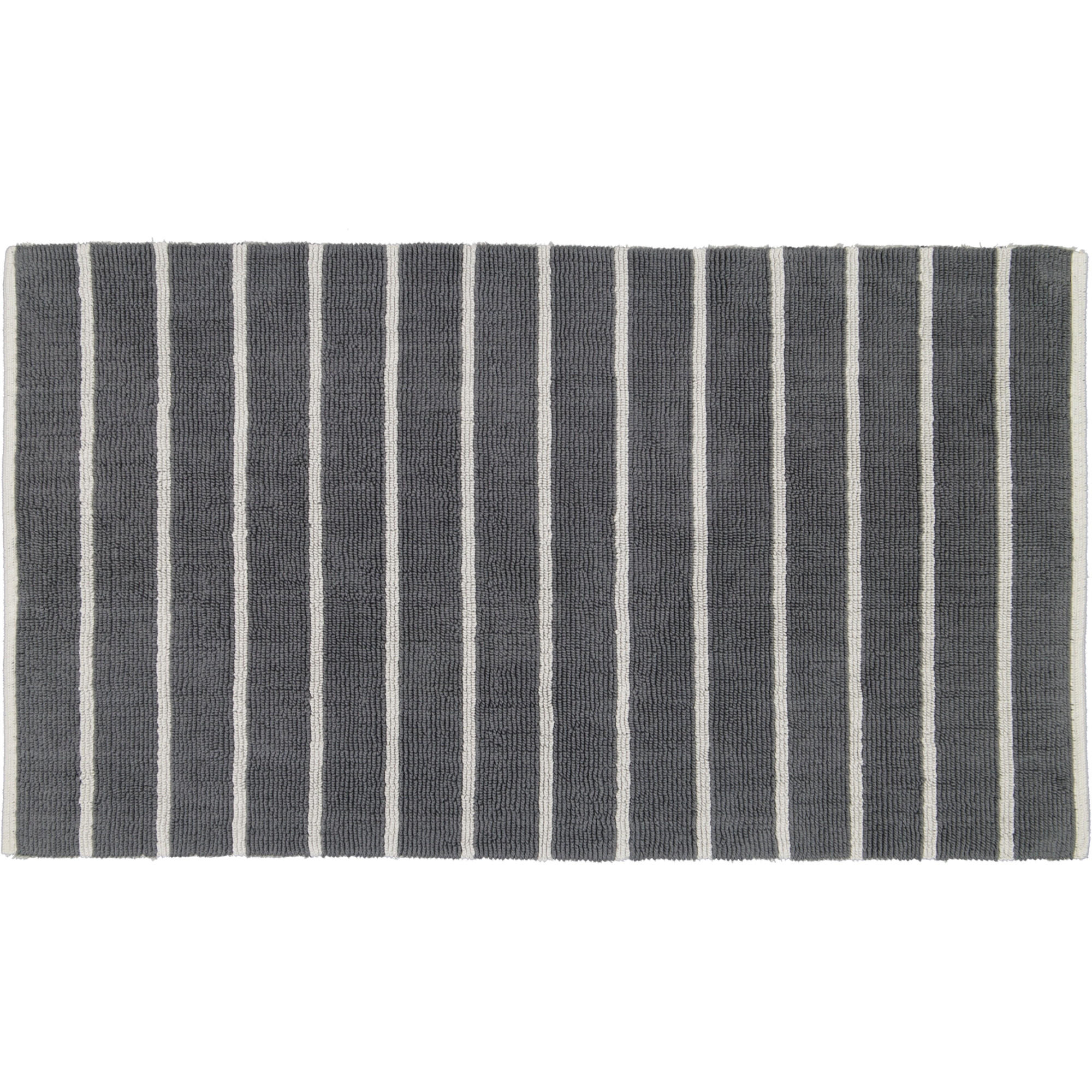 BADTEPPICHE BALANCE STREIFEN 1008 PLATIN - 77 - Grau, Textil (70/120cm) - Cawoe