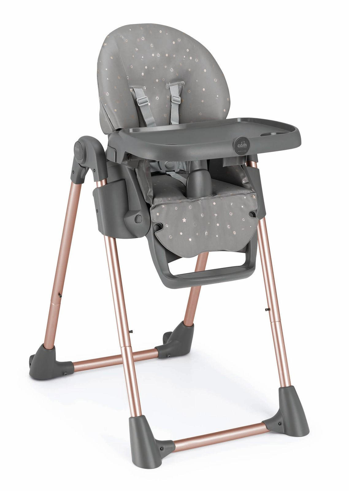 KINDER-HOCHSTUHL Pappananna - Roségold/Grau, Kunststoff (76/106/55cm) - Cam il Mondo del Bambino S.p.A.