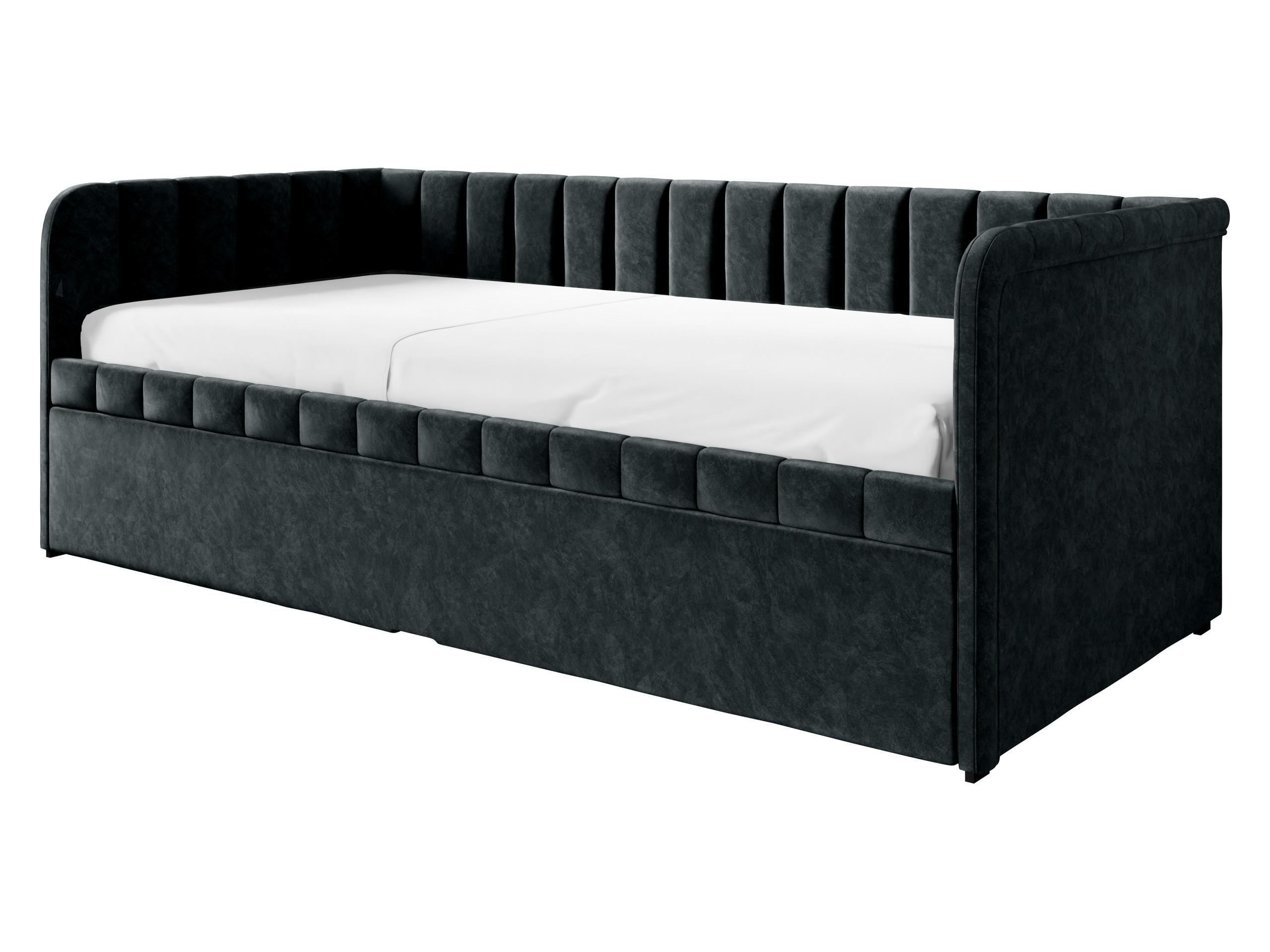 JUGENDBETT Nube - Schwarz, Holz/Kunststoff (90/200cm) - MIRJAN24