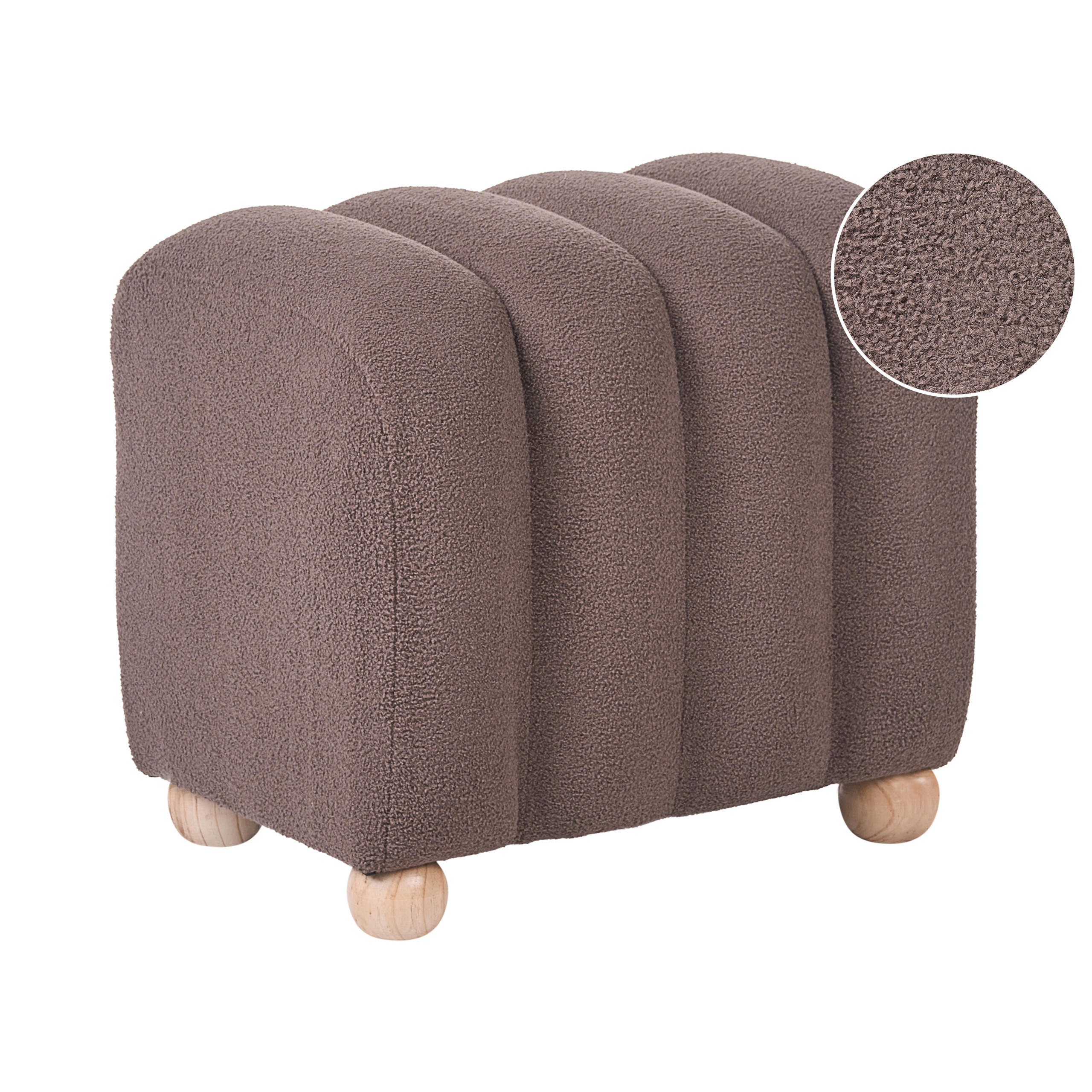 POUF bouclé maro Idyllwild