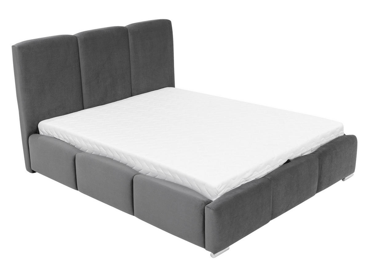 POLSTERBETT Olweria - Chromfarben/Naturfarben, Holz/Textil (180/200cm) - MIRJAN24