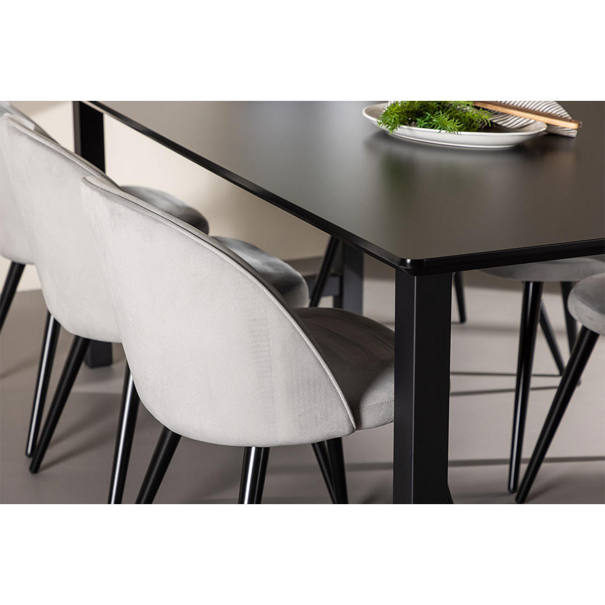 TISCHGRUPPE Grau - Grau, Holz (220/75/100cm) - ebuy24