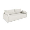 SOFA aus Bouclé-Stoff Femmo 4 Sitzer, Weiß - Weiß, Textil (86/91/205cm) - Fedve