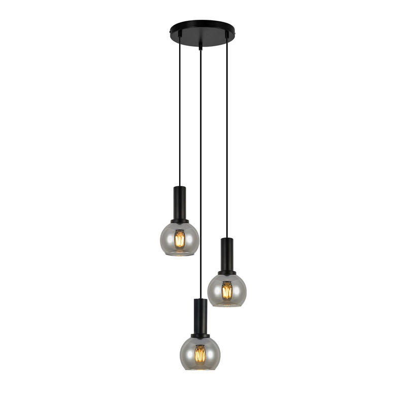 PENDELLEUCHTE Yackle 22/13/145cm - Schwarz, Metall (22/13/145cm) - Nettlife