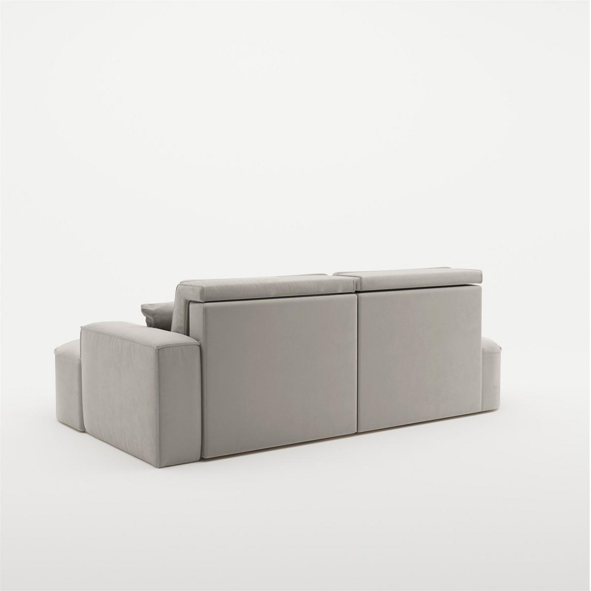 ECKSOFA Venedig Mit Schlaffunktion - Hellgrau, Holzwerkstoff/Textil (278/179cm) - Fun Möbel