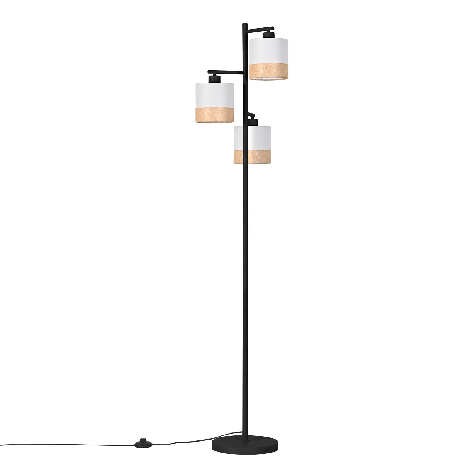 STEHLAMPE Stellume 25/14/158 cm - Weiß, Metall (25/14/158cm) - ZMH