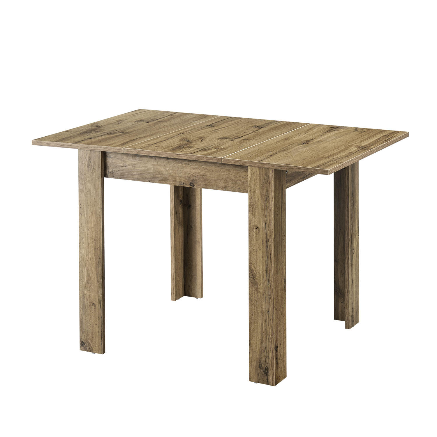 ESSTISCH LIVIUS 80-120/80/74 cm - Eiche Artisan, Holzwerkstoff (80/80/74cm) - B&D Home