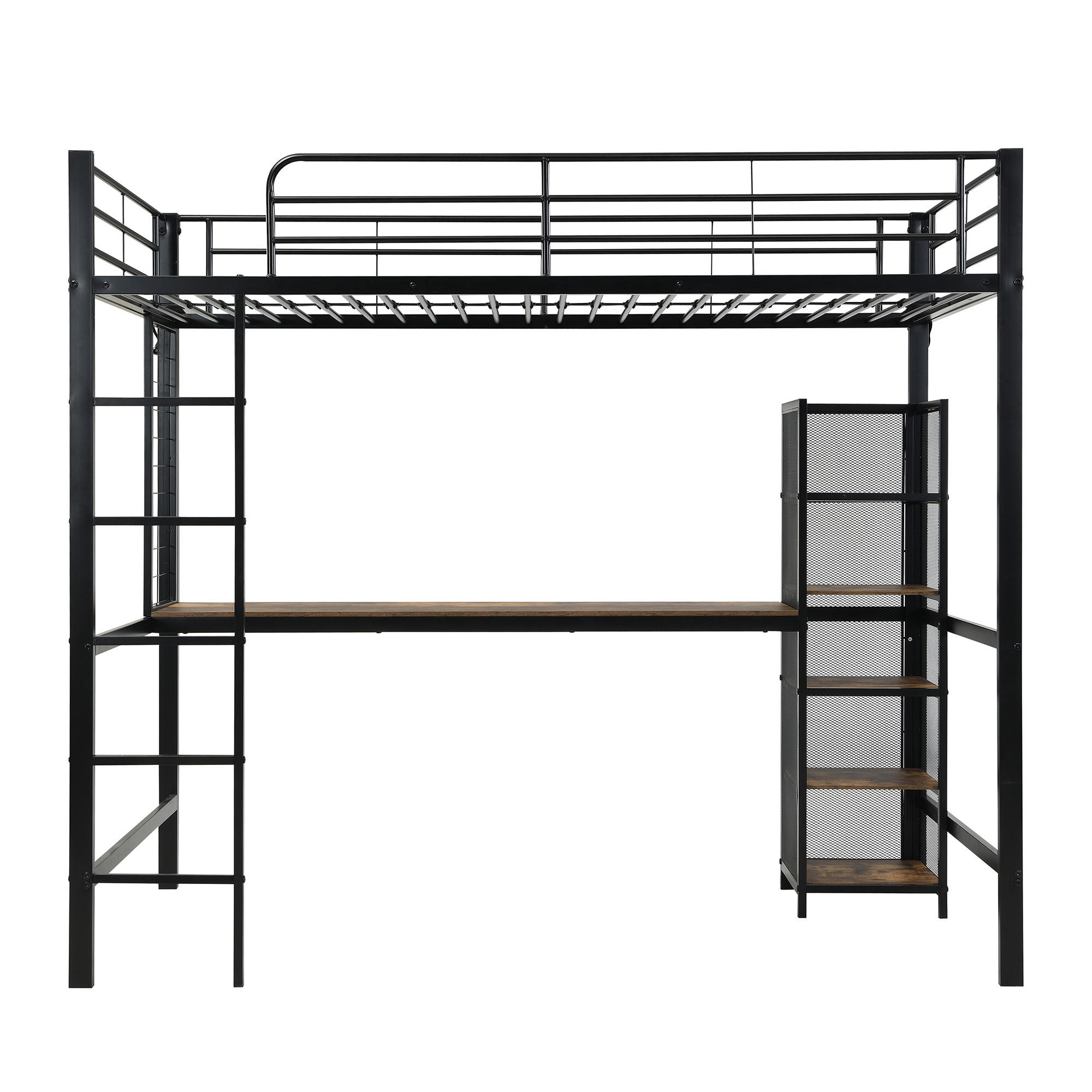 HOCHBETT 90/200 cm Schwarz, Dunkelholz - Walnussfarben/Schwarz, Leder - Raumix