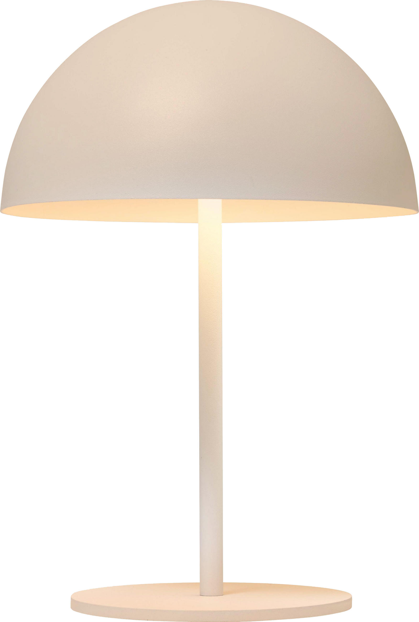 LED-TISCHLAMPE Pilzform dimmbar Metall Ø18x28xcm Beige - Beige, Metall (18/18/28cm) - Northpoint