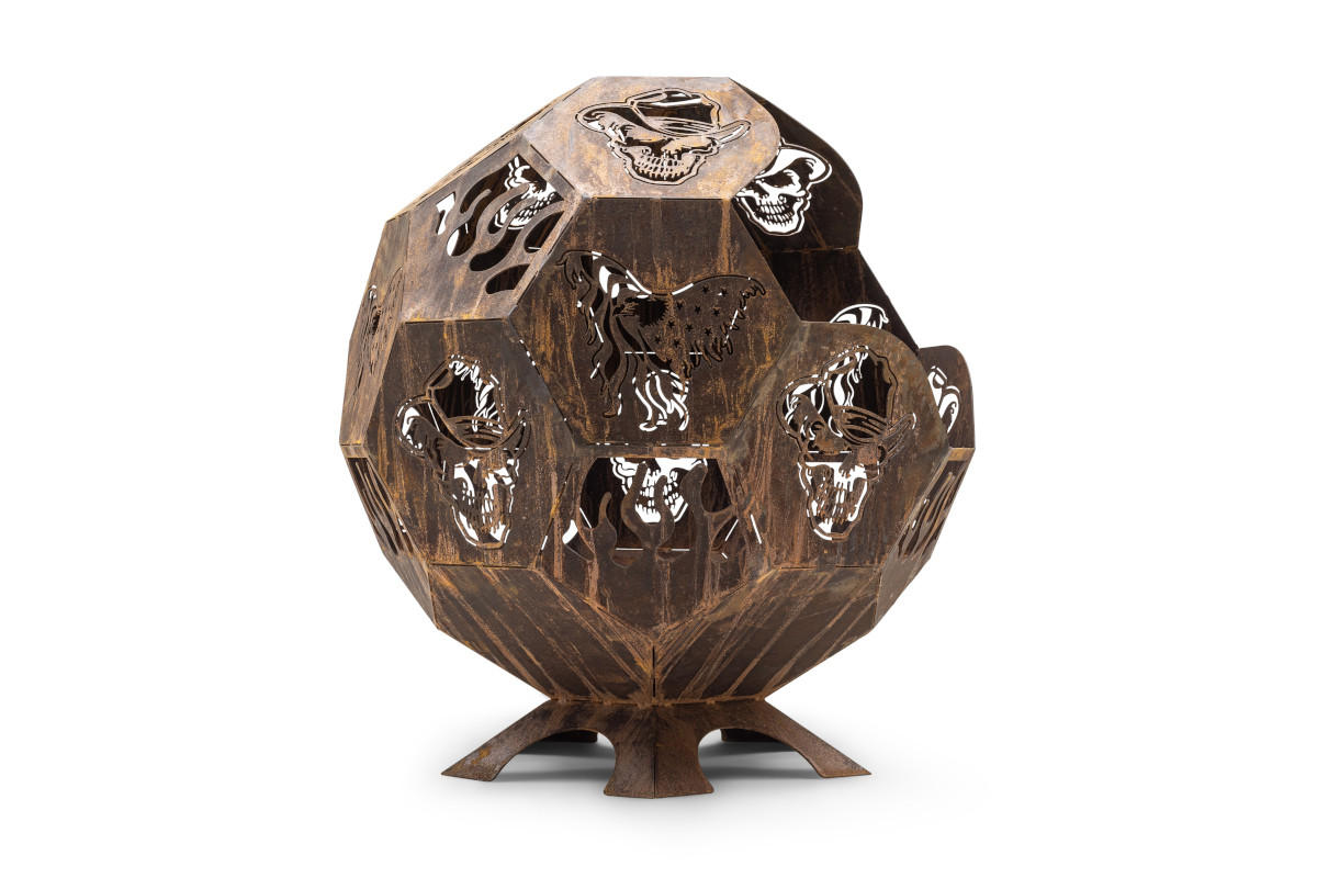 FEUERSTELLE LUNA große Feuerschale Corten 100 x 100 x 110 cm 75 kg aus Cortenstahl - Kupferfarben, Metall (100/110/100cm) - The Favilla