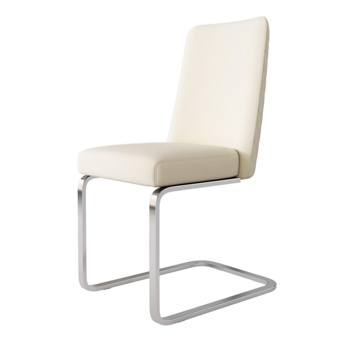 ESSZIMMERSTUHL 4er-Set Samt Beige mit Metallbeinen - Beige, Metall (45/88/52.1cm) - Meubliv