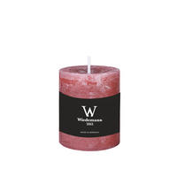 STUMPENKERZE Rustik Marble Style Altrosa 80 x Ø 68 mm, 1 Stück - Altrosa, Paraffin (8cm) - Wiedemann Kerzen
