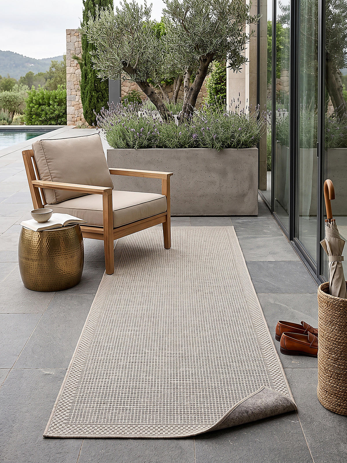 TEPPICHLÄUFER Uni ESERA Polypropylen Beige 80 x 150 cm - Beige, Textil (80/150cm) - KADIMA DESIGN