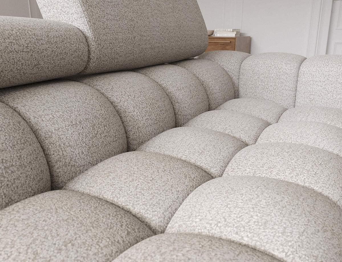 ECKSOFA Neviro L - Braun (Royal 20) - Braun, Holzwerkstoff (285/181cm) - Möblo