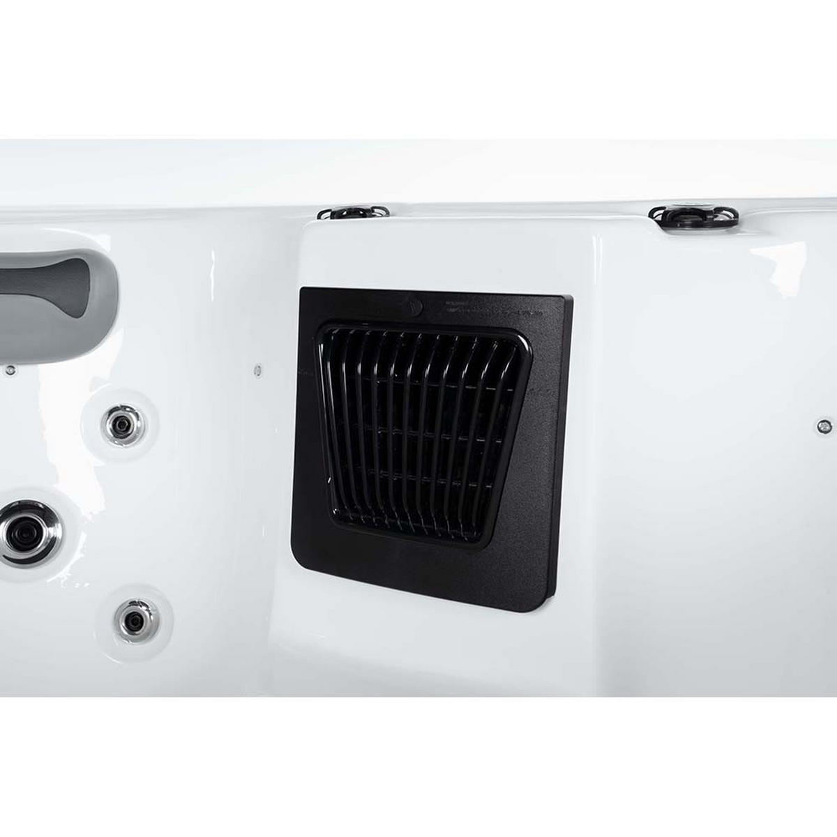 OUTDOOR Whirlpool SEA STAR PURE 180 x 160 cm für 4 Personen - Anthrazit, Kunststoff (160/79/180cm) - Home Deluxe