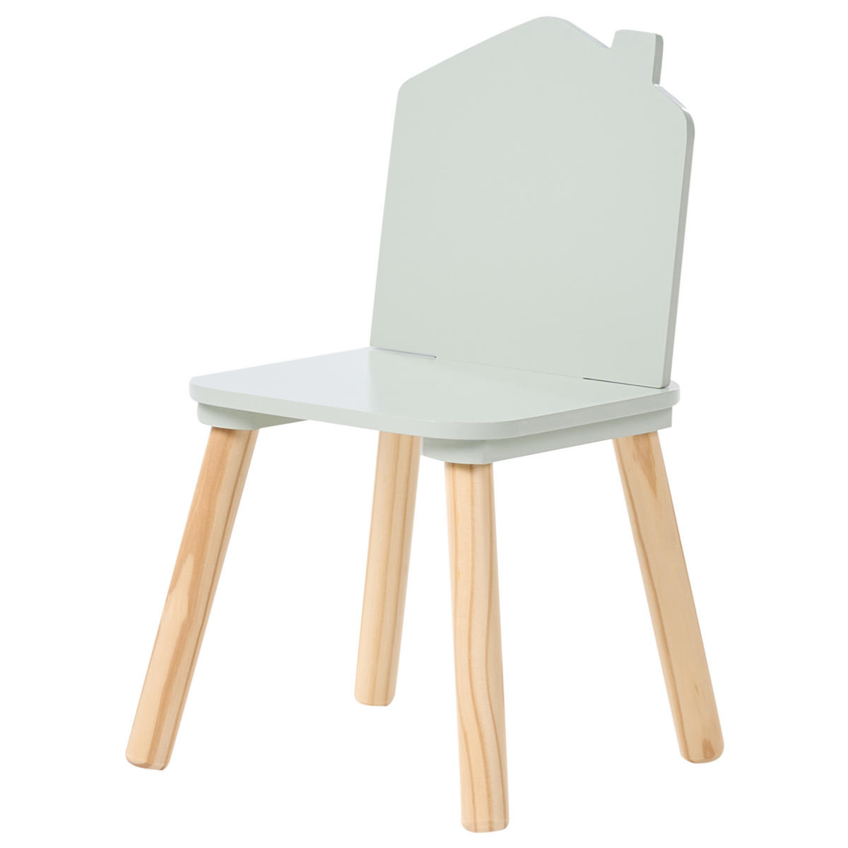 KINDERTISCH mit Stühlen Hellgrün Quilpie - Hellbraun, Holzwerkstoff (59/59/61cm) - Beliani