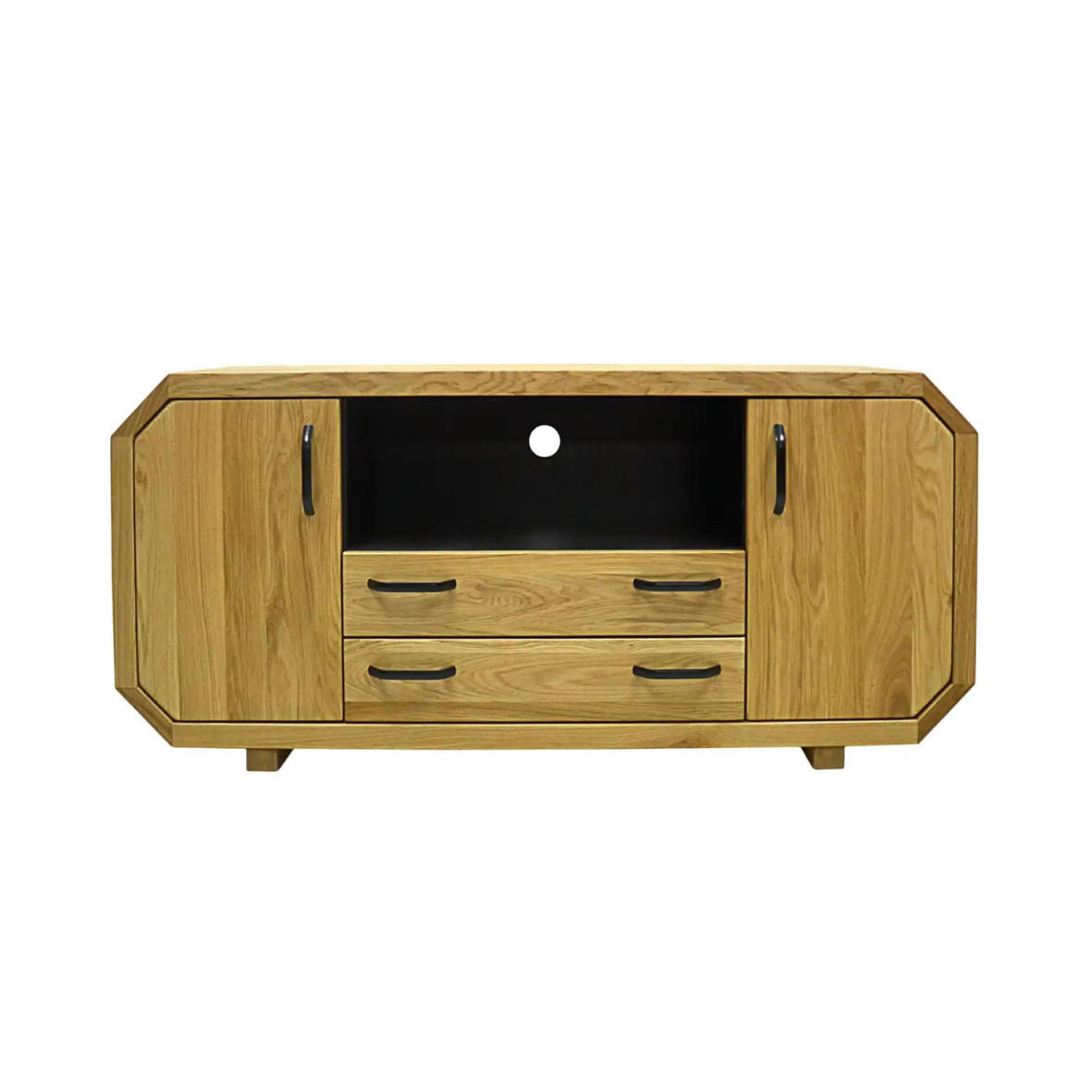 TV-SCHRANK aus Eichenholz mit Schubladen OMNIS II - Eichefarben, Holz (145/65/40cm) - Rawood Furniture