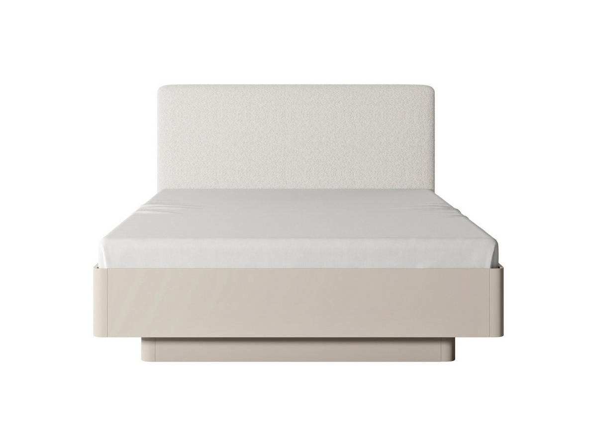 BETT Flore Beige 160x200 cm - Metallrahmen - Bettkasten - Gasdruckfedern - Beige, Holzwerkstoff/Textil (160/200cm) - Ravio