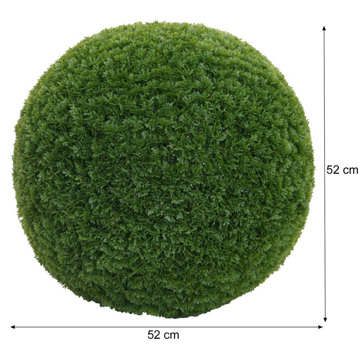 KÜNSTLICHER BUSCH Grün - Grün, Kunststoff (52cm) - MCW
