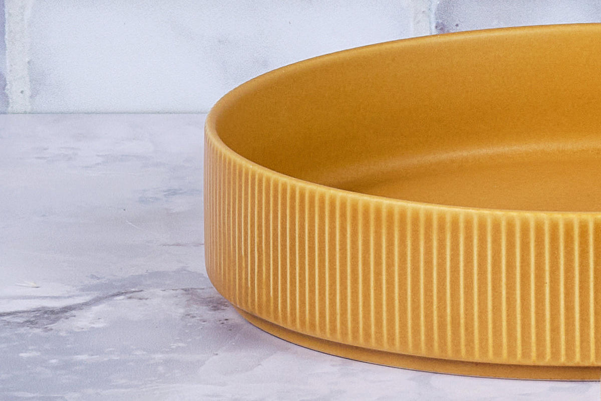 SUPPENTELLER Scandi Ø21,5cm - 4er-Set - Ocre - Gelb, Keramik (21.5cm) - Björn