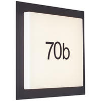 AUSSENWANDLEUCHTE Sten G96503/75 - Schwarz, Metall (30/30/5.8cm) - Brilliant