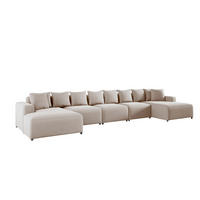 WOHNLANDSCHAFT Megan Xl In Salvador - Beige, Holzwerkstoff/Textil (517/75/165cm) - Fun Möbel