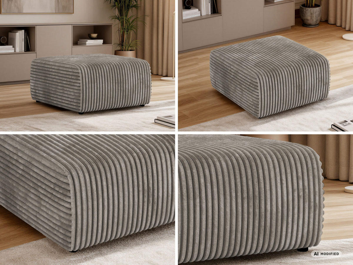 TABURETKA NESSARO - Svetlohnedá Manšester - svetlohnedá/čierna, textil/plast (87/44/96cm) - MKS