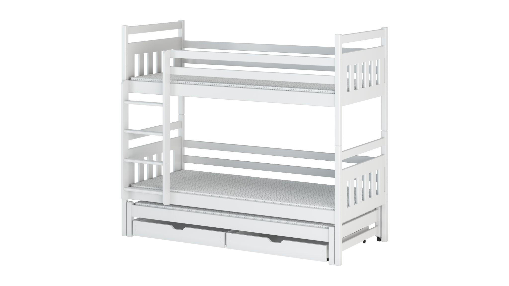 ETAGENBETT WEIß - Weiß, Holz (90/200cm) - FURNLUX