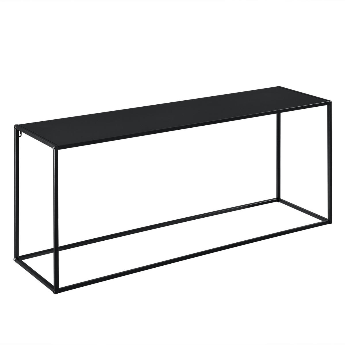 KONSOLENTISCH Alboraya - Schwarz, Metall (32/115/50cm) - [en.casa]