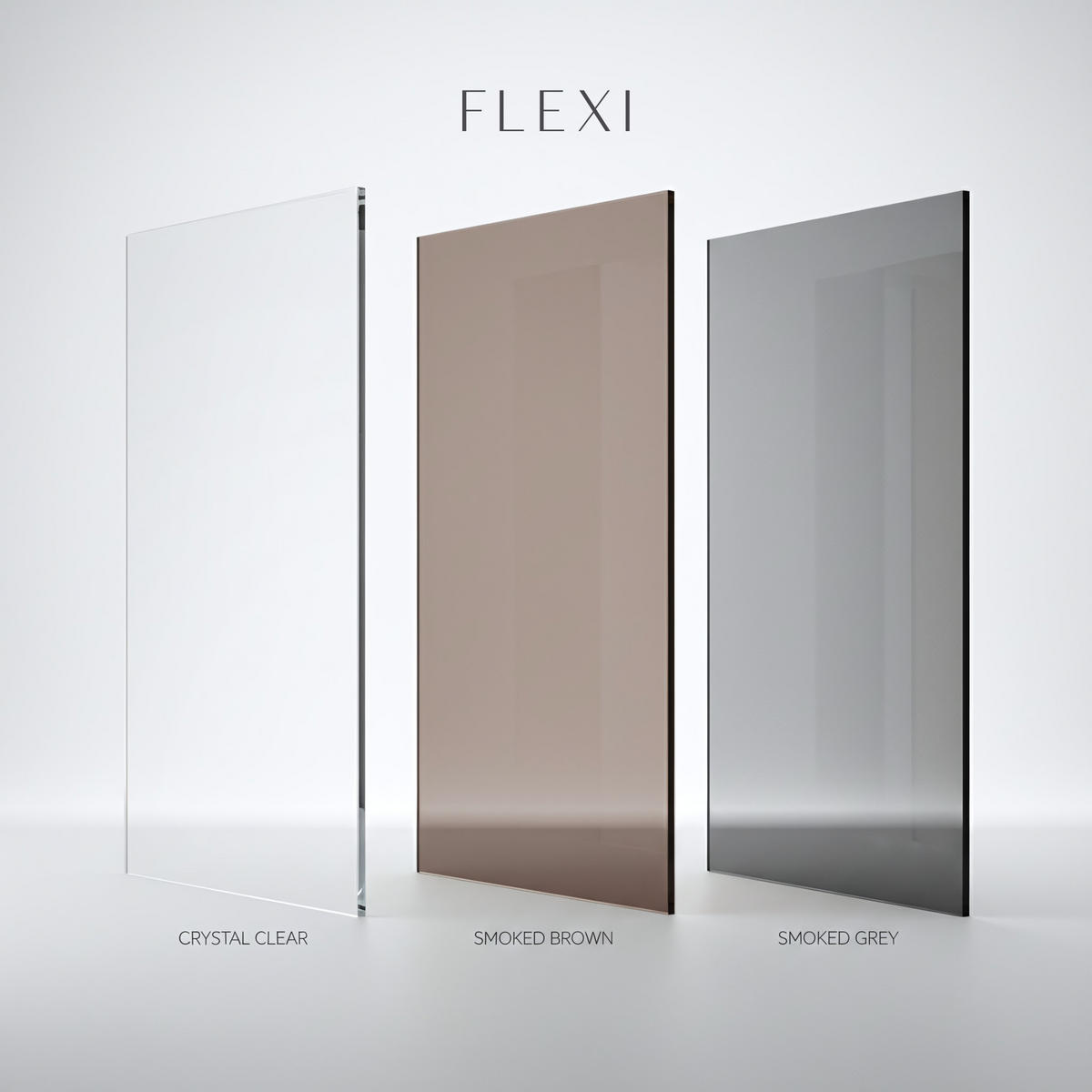 DUSCHWAND Rea Flexi Brown / Gold 90 - Goldfarben, Glas (120/90/195cm) - REA