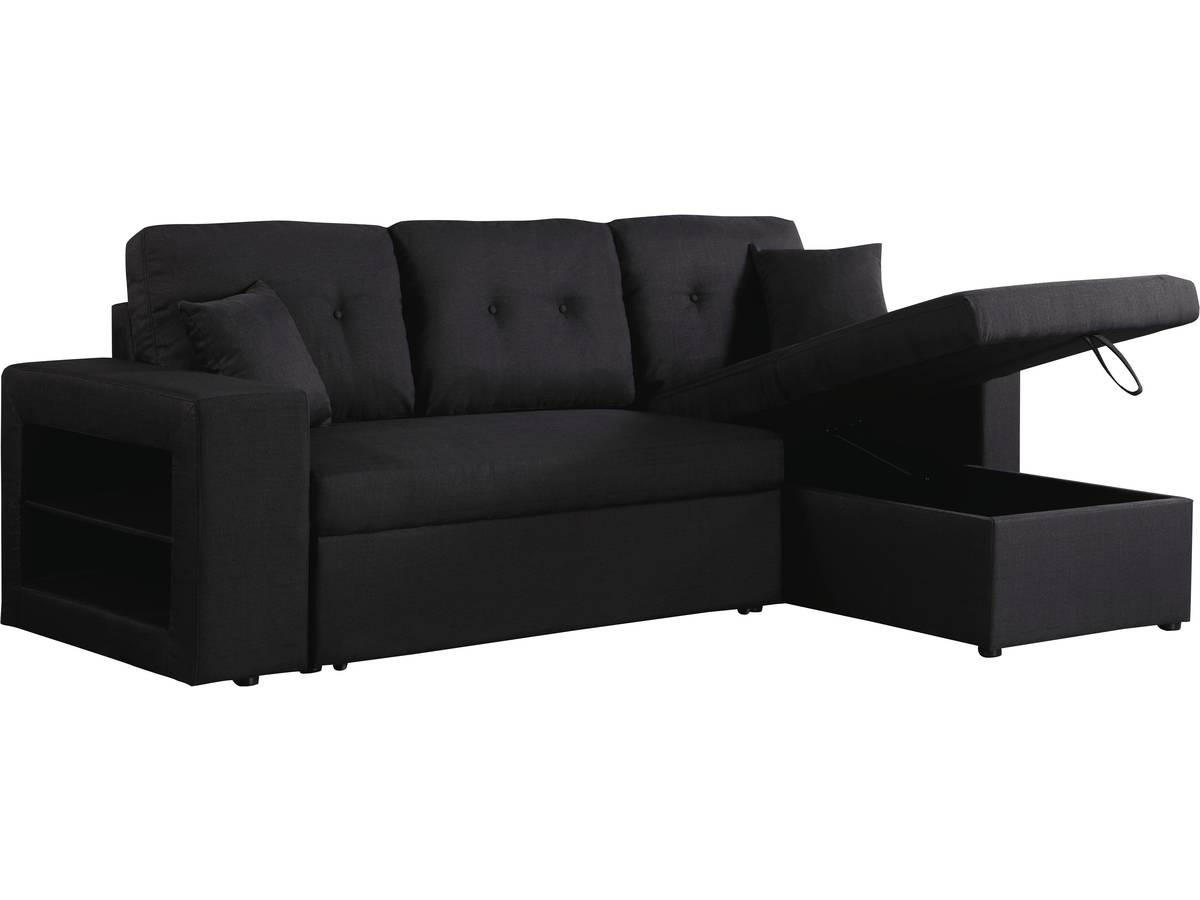 ECKSOFA axel Schwarz - Schwarz, Textil (146/233cm) - Habitat Garten