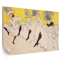 POSTER - 29x21 cm (A4) - Henri de Toulouse-Lautrec - Mademoiselles Truppe - Gelb, Textil (29.7/21/0.1cm) - TULUP
