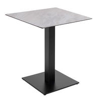TISCH, Beige - Beige, Holzwerkstoff/Metall (70/70/73cm) - Oviala