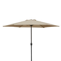 MARKTSCHIRM Harrogate- Sonnenschirm mit Aluminiumgestänge + Kurbel, Bezug - UV-Schutzfaktor 50+, 300 cm - Grau, Metall (300/300cm) - TPFGarden