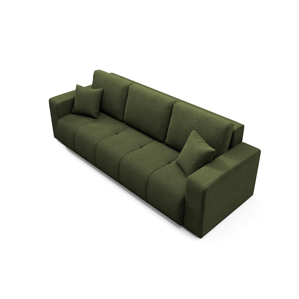 SOFA Vasco 3 Sitzplätze Grün - Grün, Holz (244/86/92cm) - Petits-meubles