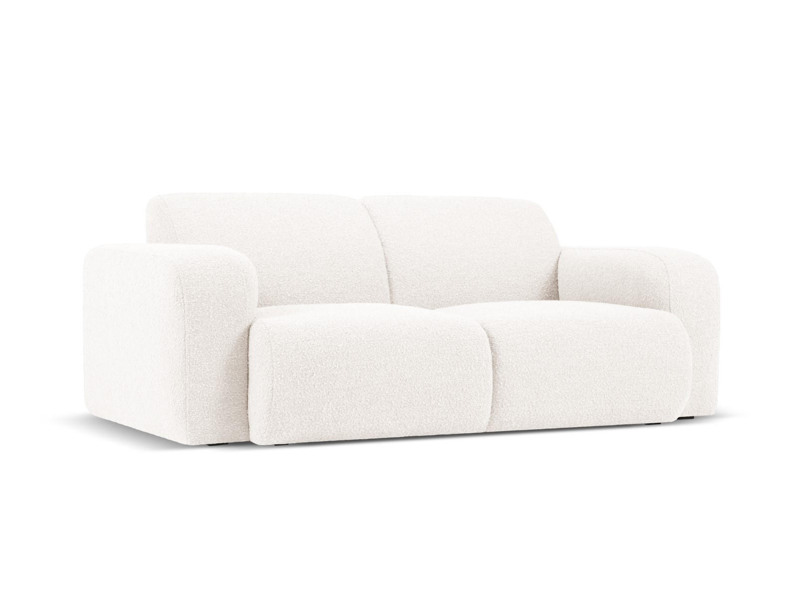 SOFA Molino aus Boucle weiß 2 Sitzplätze - Weiß, Textil (95/72/170cm) - Micadoni