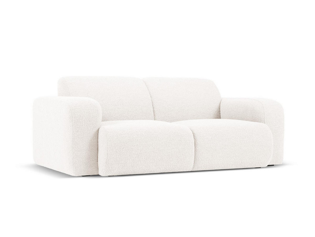 SOFA Molino aus Boucle weiß 2 Sitzplätze - Weiß, Textil (95/72/170cm) - Micadoni
