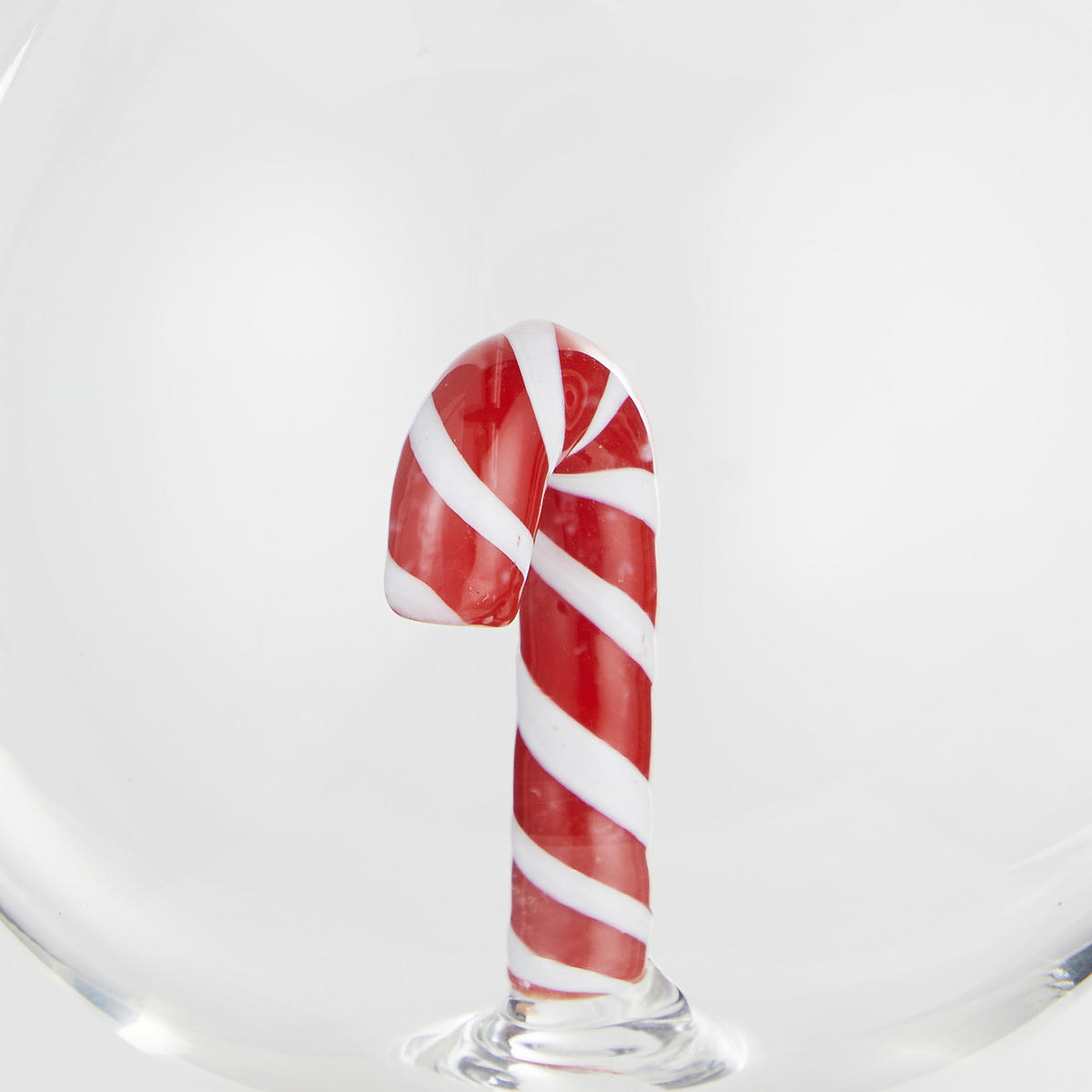 CHRISTBAUMKUGEL Hang On Candy Cane - Transparent, Glas (8/8/9cm) - Butlers