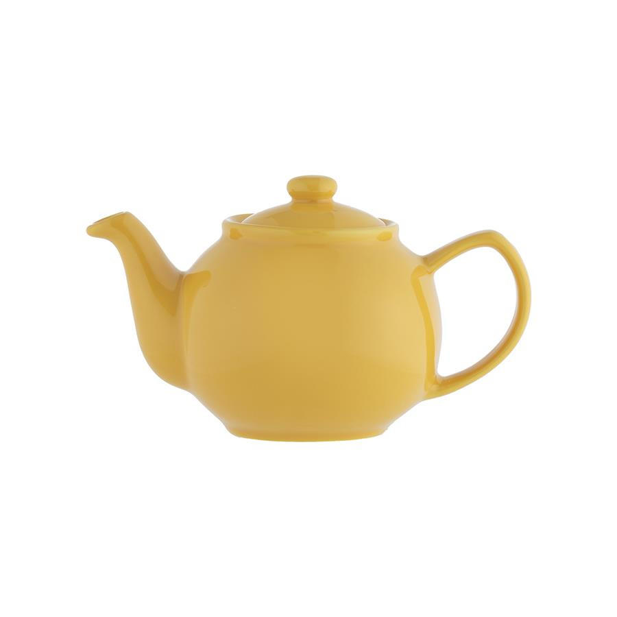 TEEKANNE 450 ml Steingut brilliante Farben senfgelb, für 2 Tassen - Gelb, Keramik (0.36L) - Price & Kensington